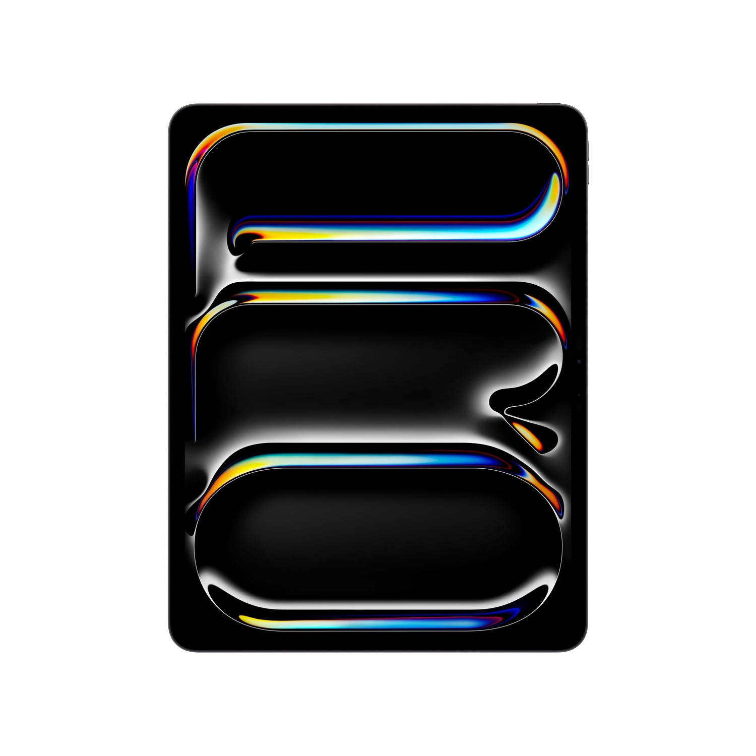 Front display view of the Apple iPad Pro M5 13-inch Wi-Fi 256GB Standard Glass Space Black at Tradeline.
