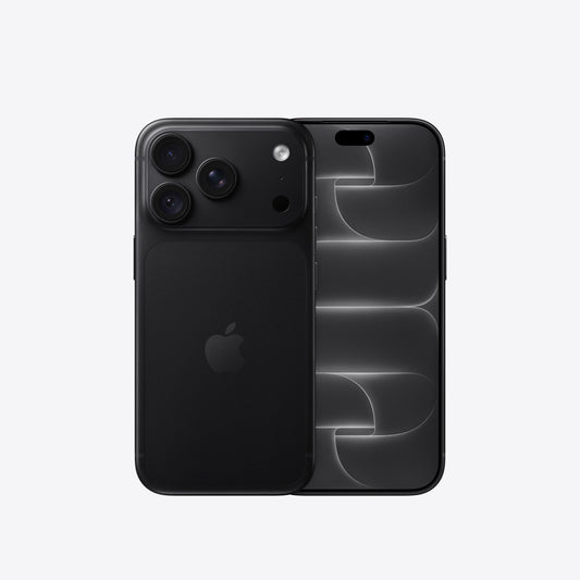 Front and back view of the Apple iPhone 18 Pro 512GB in Black available at Tradeline.