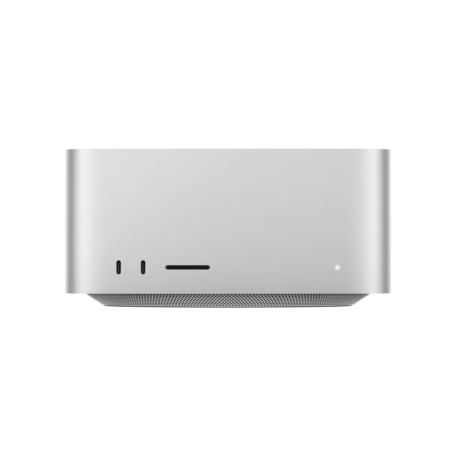Front perspective view of the Apple Mac Studio M5 Ultra 30-core CPU 64-core GPU 1TB SSD at Tradeline.