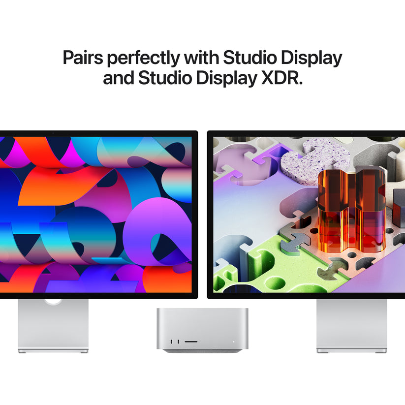 Mac Studio M5 Ultra 30-core CPU 1TB SSD perfectly paired with an Apple Studio Display at Tradeline.