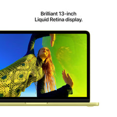 Close-up view of the vibrant 13-inch display on the MacBook Neo A18 Pro 512GB Citrus at Tradeline.