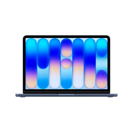 Front view of the open display on the 13-inch MacBook Neo A18 Pro 512GB Indigo available at Tradeline.