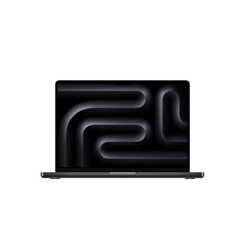 Front view of the 14-inch MacBook Pro M5 10-core CPU 10-core GPU 1TB Space Black at Tradeline.