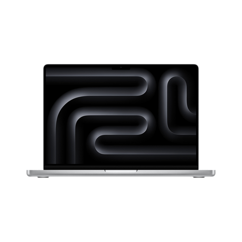 Front display view of the high-performance 16-inch MacBook Pro M5 Max 40-core GPU 2TB Silver at Tradeline.