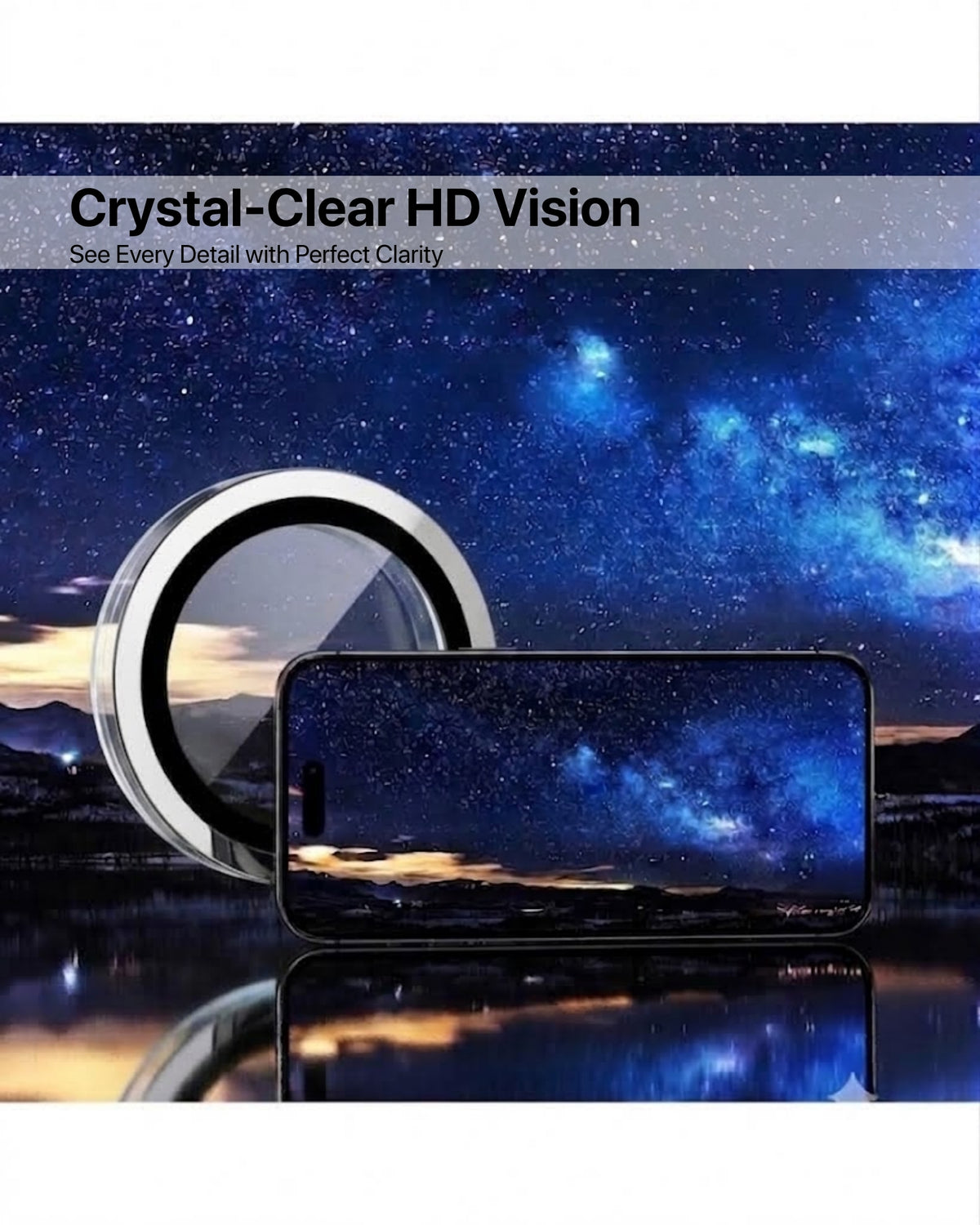 infyty GLINT Lens Protector for iPhone 18 Pro / 18 Pro Max - Transparent