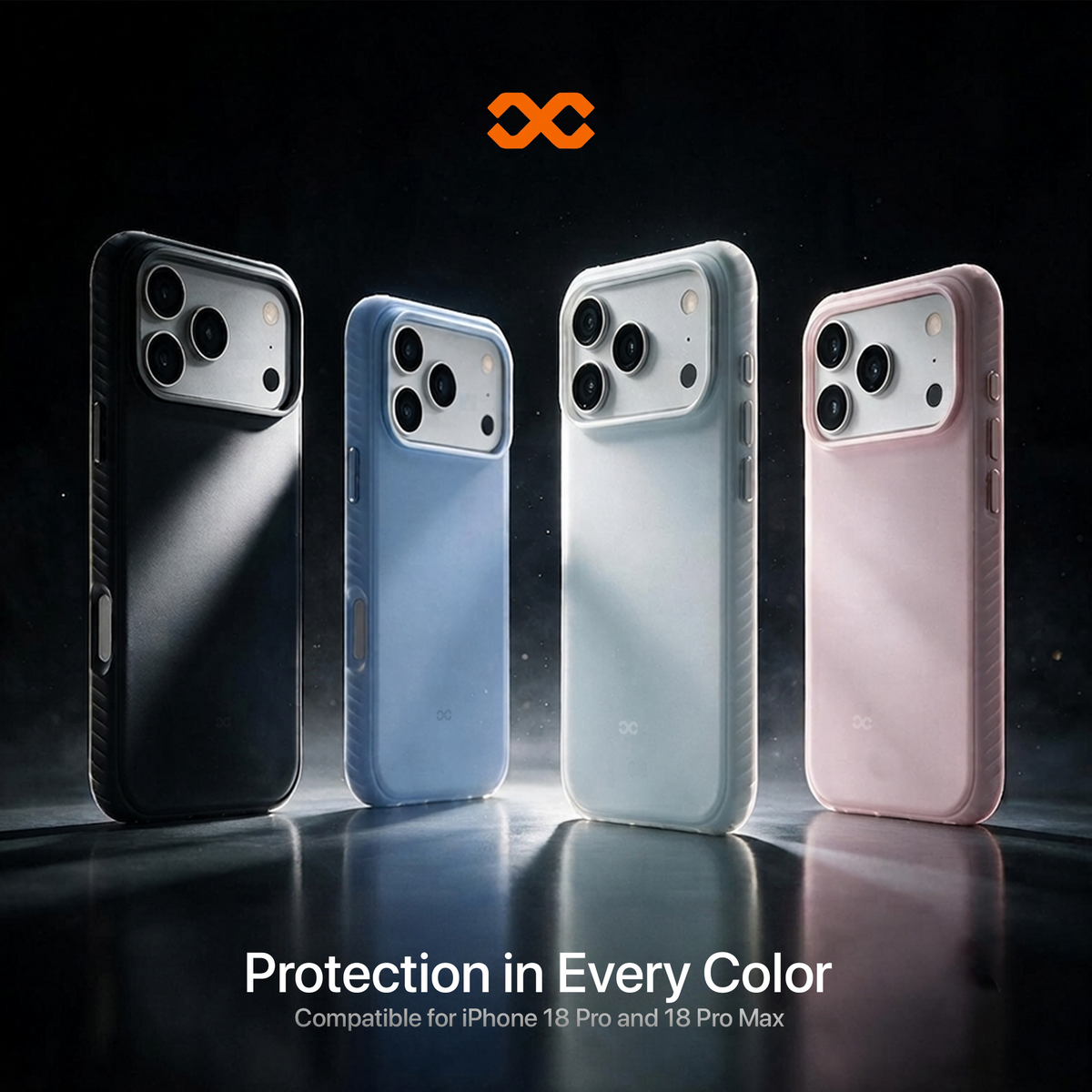 infyty LAVIO Premium Soft Silicone Case for iPhone 18 Pro - Black