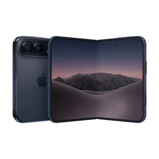 Front and back view display of the iPhone Duo 1TB Night Sky available at Tradeline.