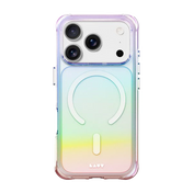 Rear view of the artistic, pearlescent Laut AERO HOLO protective case for iPhone 17 Pro in Holo Pearl at Tradeline.