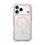 Rear view displaying the elegant Laut AERO PROTECT case for iPhone 17 Pro Max in Lace Pink edition at Tradeline.