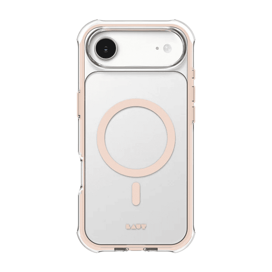 Rear view showcasing the premium finish of the Laut AERO PROTECT case for iPhone Air in Sadle Brown at Tradeline.