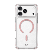 Rear view of the vibrant Laut AERO SPARKLE case for iPhone 17 Pro in Crystal Pink option available at Tradeline.