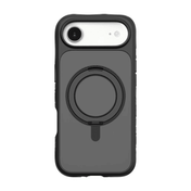 Rear view of the durable Laut CARBON MATTER case for iPhone Air in Midnight black finish at Tradeline.
