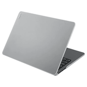 Quarterly open view displaying the scratch-resistant LAUT HUEX case for MacBook Pro 14-inch 2023/2021 in Frost available at Tradeline.