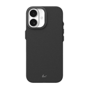 Rear view of the durable Laut LUXEDGE armor case for iPhone 17 in Slate Black available at Tradeline.