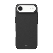 Rear view of the protective Laut LUXEDGE case for iPhone Air in Slate Black showing the textured back plate at Tradeline.