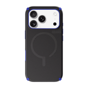 Rear view of the stylish Laut SHIELD FLUX protective armor case for iPhone 17 Pro in Midnight Blue available at Tradeline.