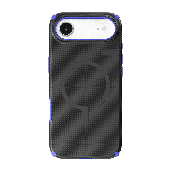 Rear view of the durable Laut SHIELD FLUX protective case for iPhone Air in Midnight Blue available at Tradeline.
