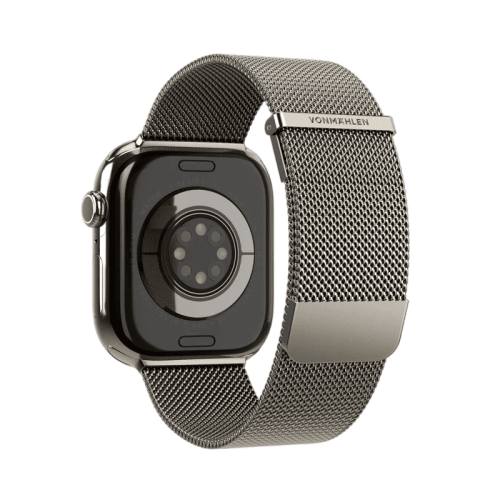 سوار فونماهلين ميلانيز لوب 2 لساعة أبل مقاس 44 / 45 / 46 / 49 ملم — رمل الصحراء (Vonmahlen Milanese Loop 2 for Apple Watch 44 | 45 | 46 | 49mm - Desert Sand)