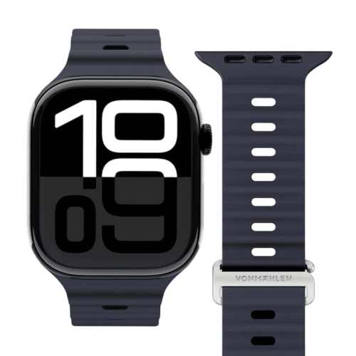 سوار فونماهلين ويف باند 2 لساعة أبل مقاس 42 / 44 / 45 / 49 ملم — كحلي (Vonmahlen Wave Band 2 for Apple Watch 42 | 44 | 45 | 49mm - Navy)
