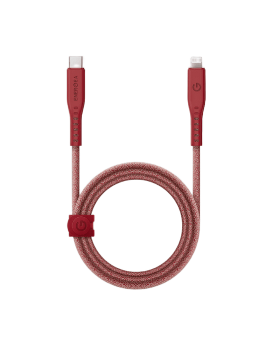 ENERGEA Flow Lightning to USB-C Cable 1.5M - RED