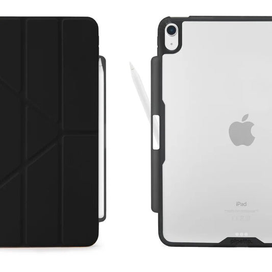 Pipetto iPad Air 11 (2024) / iPad Air 10.9 (2022/2020) Origami No3 Pencil Case - Black